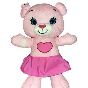 Original Pink Doodle Bear Animal 14" Plush Stuffed Animal Toy TOMY